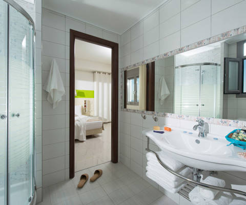 Danae Villas Hersonissos Crete Blue Villa bathroom