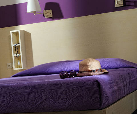 Danae Villas Hersonissos Crete Green Villa double bedroom bed