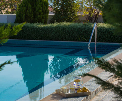 Danae Villas Hersonissos Crete Blue Villa pool