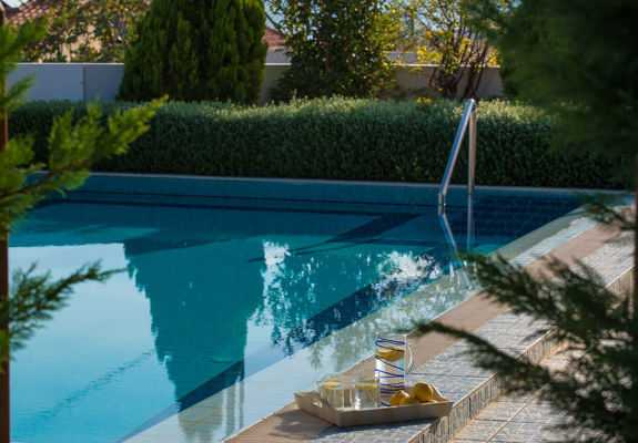 Danae Villas Hersonissos Crete Blue Villa pool